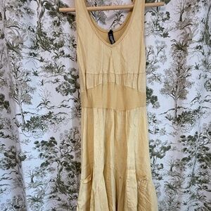 Italian Made Yellow Dress
